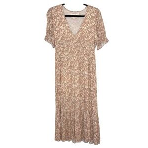 SaltwaterLUXE Women's Floral Bohemian Midi Dress- Size Small